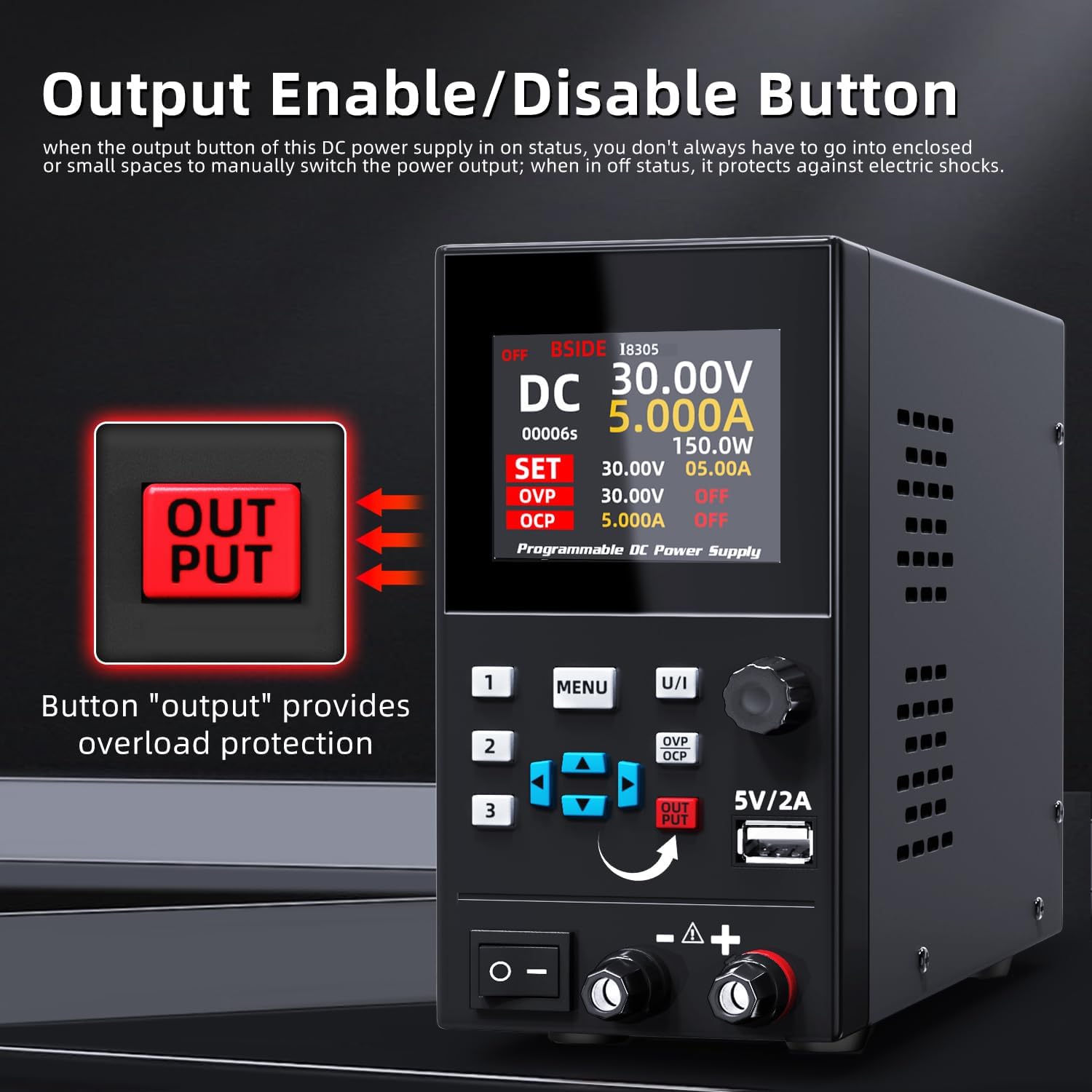 BSIDE DC Alimentatore regolato - Programmable Dc Power Supply 30V 10A recensione e prezzo